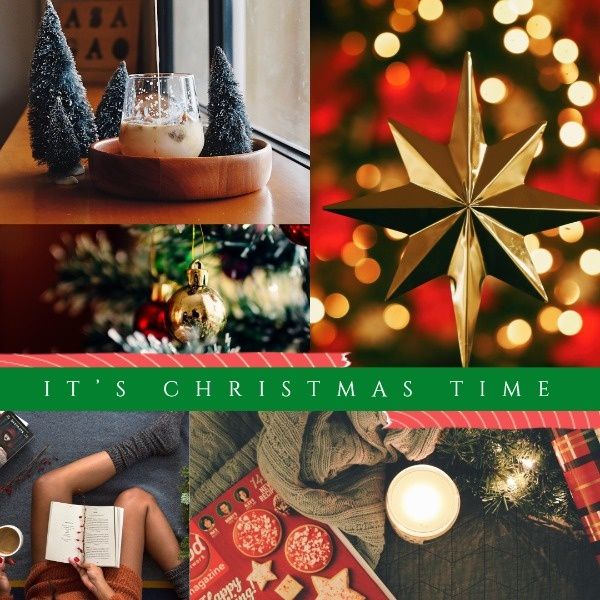 お祝いのクリスマスコラージュ Instagram投稿