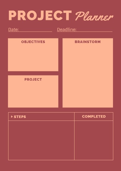 Project Planner Planner