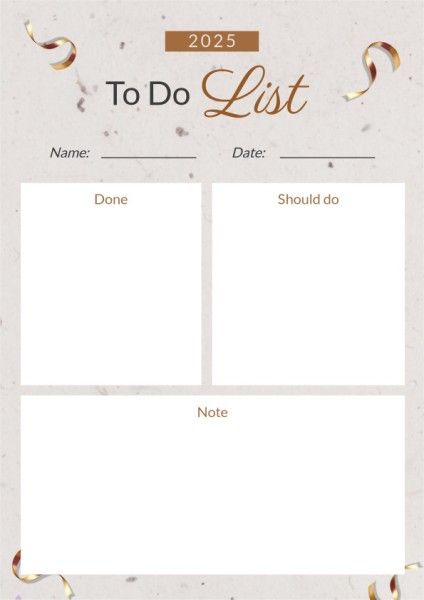 paper, life, note, Brown To Do List Planner Template