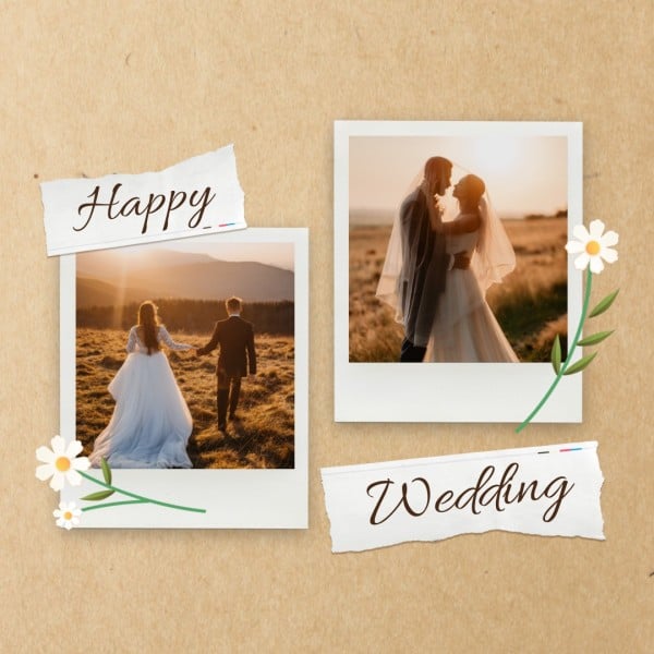 бежевый бумажный фоновый свадебный коллаж
