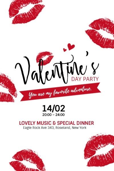 valentines day, valentine day, festival, Valentine's Day Party Pinterest Post Template