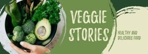 vegetable, food, life, Green Veggie Stories Facebook Cover Template