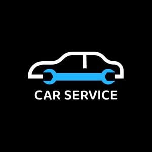 car logo, car repair, icon, Simple Car Service Logo Template