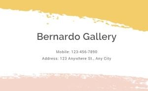 Business Card For Gallery Business Card