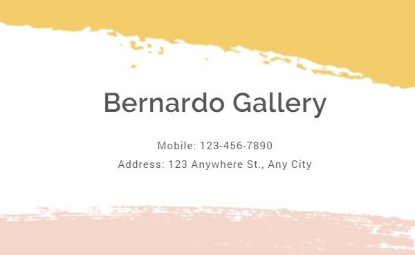 store, shop, sale, Aesthetic Gallery Business Card Template