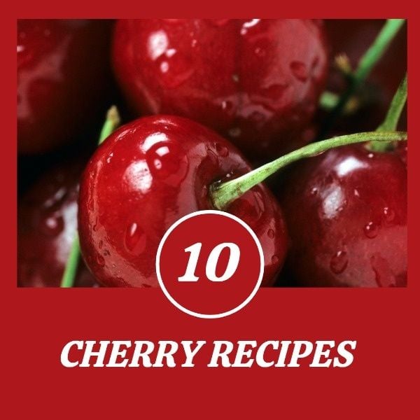 fruit, food, recipe, Red Cherry Sales Instagram Post Template