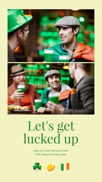 Green Beer Saint Patricks Day Instagram Story