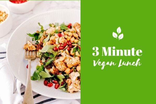 food, Vegan Lunch Blog Title Template