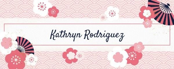 Pink And Flower Background Twitch Banner