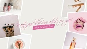 video, header, life, White Fashio Makeup YouTube Banner Youtube Channel Art Template