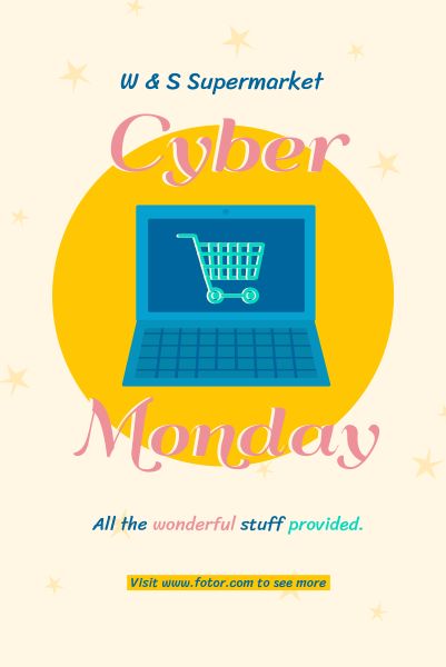 Cyber Monday Super Sale Pinterest Post