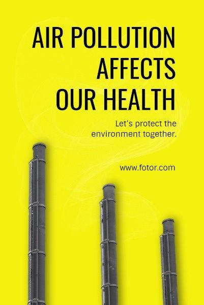 air, affects, health, Environment Pollution Pinterest Post Template