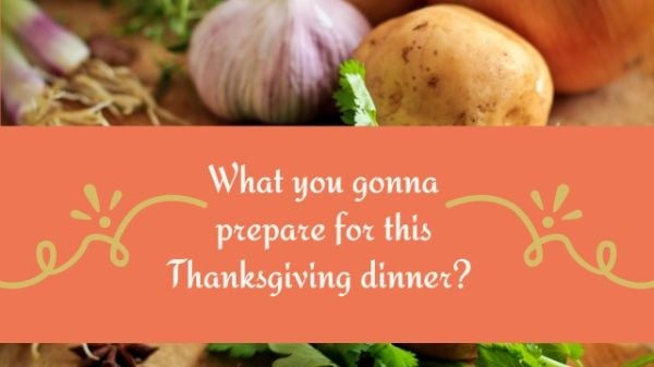 festival, holiday, tutorials, Thanksgiving Dinner Preparation Youtube Thumbnail Template