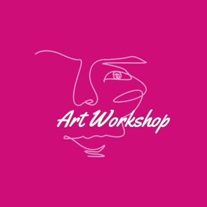 Pink Art Workshop Logo ETSY Shop Icon