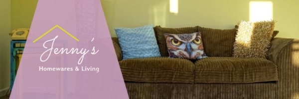 Simple Pink Homeware And Living Banner Twitter Cover