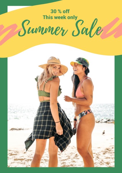 Summer Sale Promotion Poster