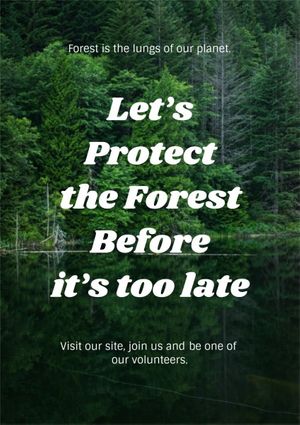 environment protection, earth, plant, Green Forest Protection Poster Template