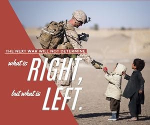 peace, soldier, kid, Anti-war Facebook Post Template