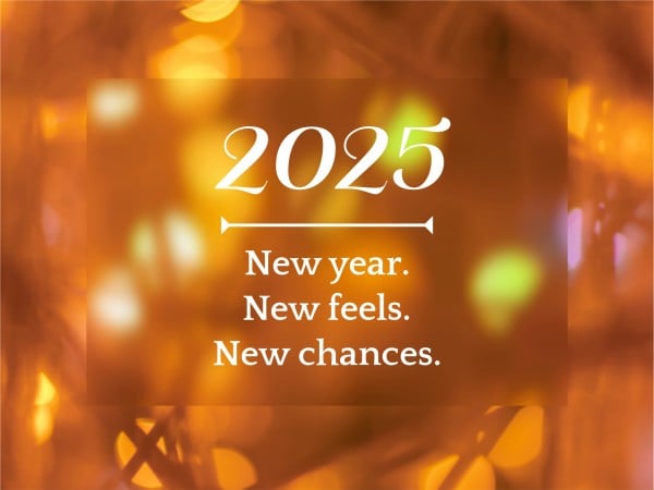 Carte de devis du Nouvel An brun