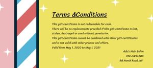 fashion, life, lifestyle, Hair Salon Gift Certificate Template