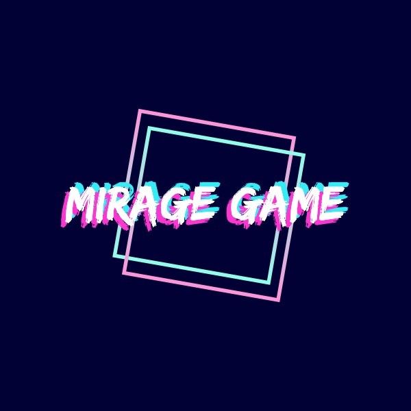 play, entertainment, art, Black Mirage Game Logo Template