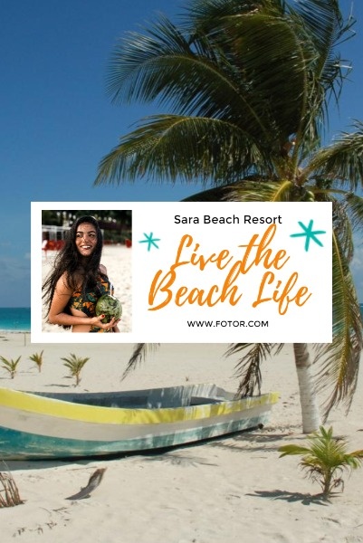 Summer Beach Resort Ads Pinterest Post
