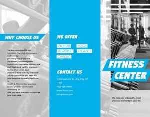 Blue Fitness Center  Brochure