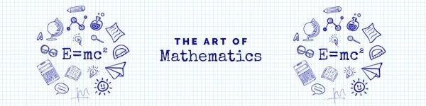 数学の芸術 LinkedInバックグランド画像