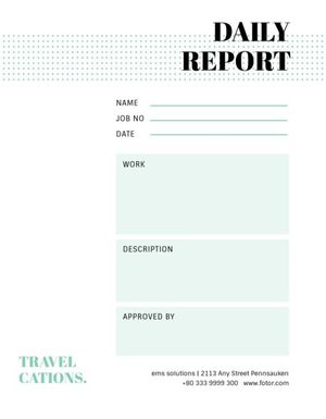 task, business, work, Modern & Graphic Progress Daily Report Template
