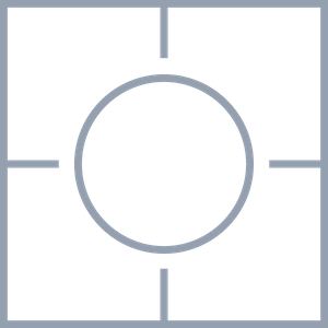 正方形と円のコラージュブランク クラシックコラージュ