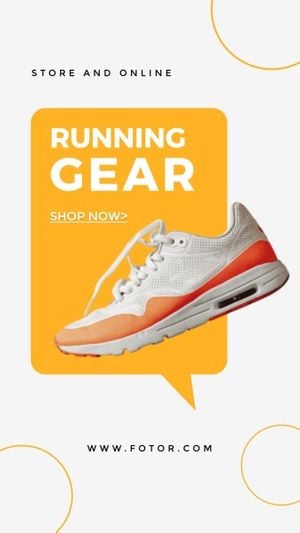 Yellow Special Sports Shoes Collection Sale Instagram Story