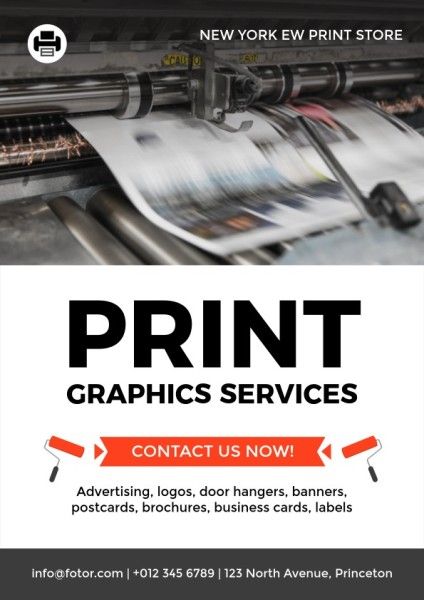 印刷サービス広告 チラシ