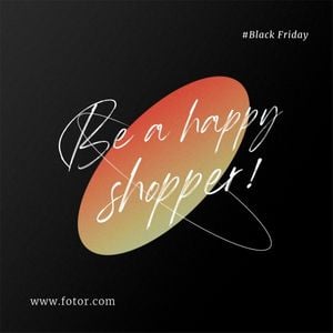e-commerce, online shopping, promotion, Black Friday Branding Quote Words Instagram Post Template