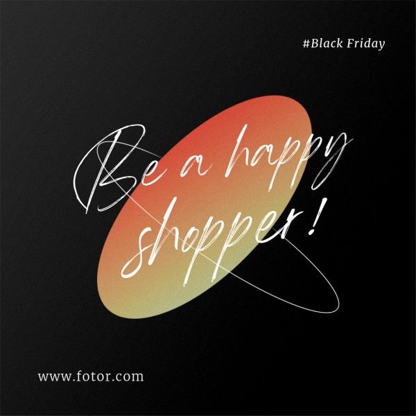 Black Friday Branding Quote Words Instagram Post