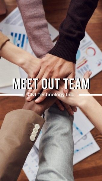 work, business, company, Meet Our Strong Team Instagram Story Template