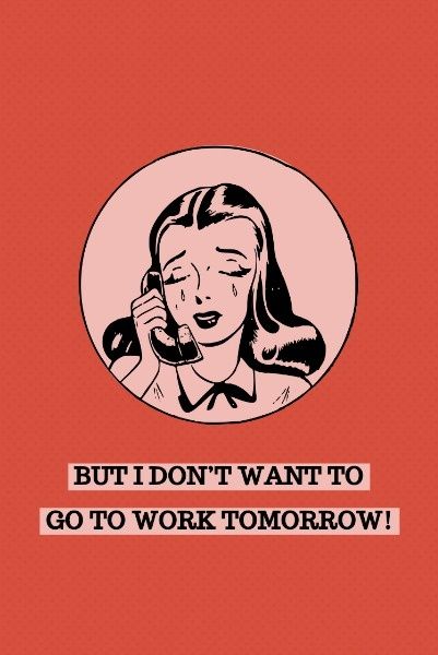 emotion, work, weekday, Sad Monday Pinterest Post Template