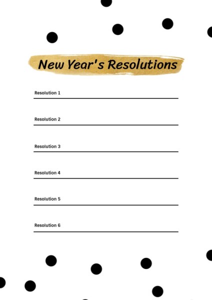 White New Year Planner