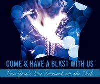 fireworks, new year, party, Blue Firework Facebook Post Template