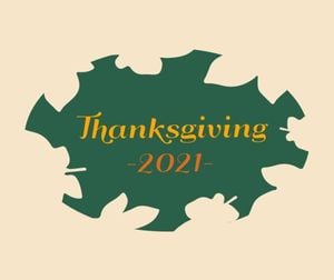 wish, hope, love, Green Thanksgiving Facebook Post Template
