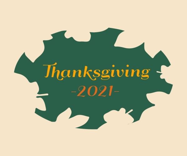 wish, hope, love, Green Thanksgiving Facebook Post Template