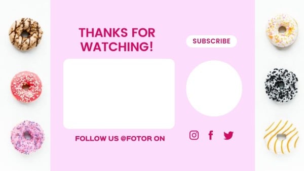  White Social Media Video Background Subscribe Youtube End Screen