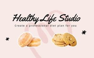 restaurant, life, dish, Pink Art Of Food Business Card Template