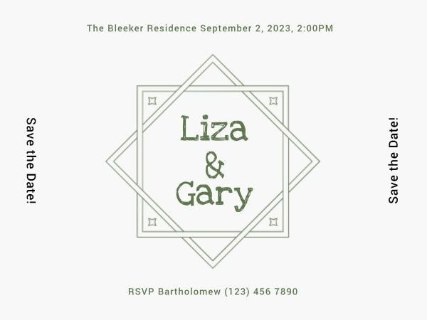 save the date, party, life, Wedding Invitaion Card Template