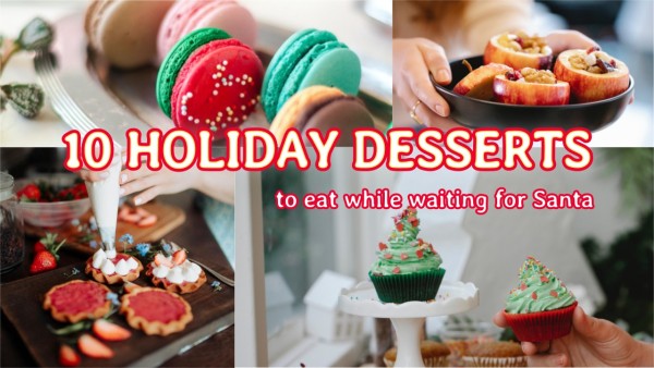 Colorful Christmas Holiday Desserts Youtube Thumbnail