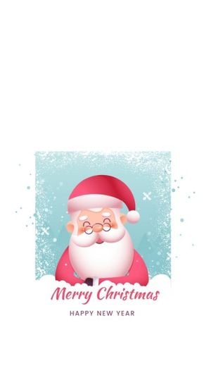 holiday, celebration, illustration, Cartoon Santa Claus Christmas Greeting Mobile Wallpaper Template