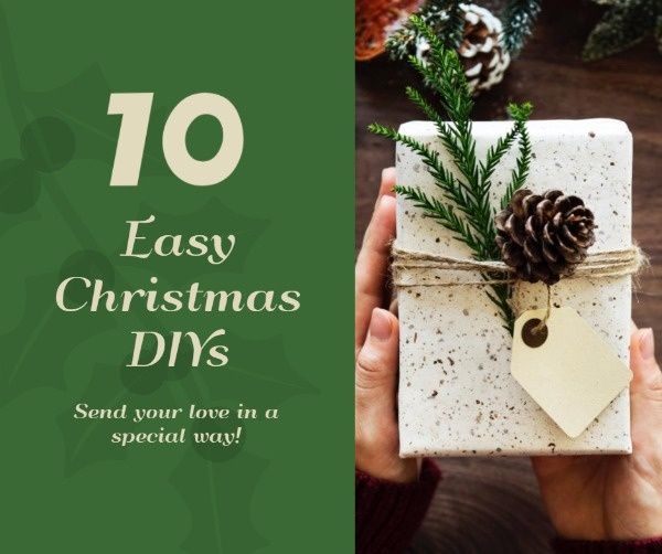 diy, xmas, festival, Easy Christmas Gift Tips Facebook Post Template