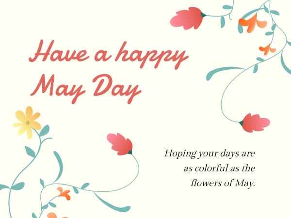 Have A Happy May Day Card