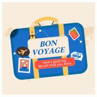 voyage, journey, fun, Travel Suitcase Instagram Post Template