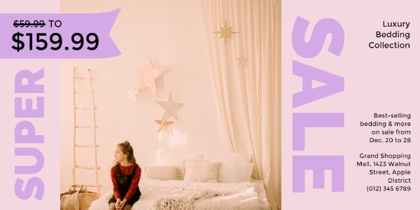 ピンクとイエローの寝具の販売 Twitter画像