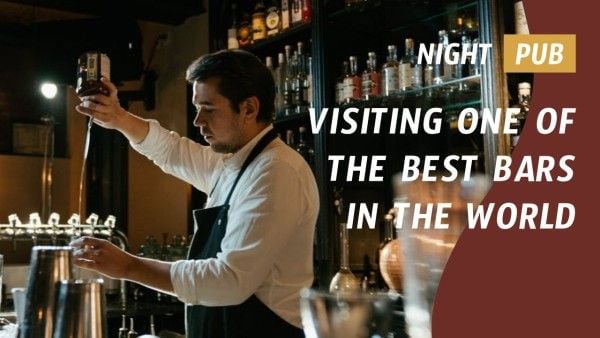 pub, wine, drinks, Brown The Best Bars In The World Youtube Thumbnail Template